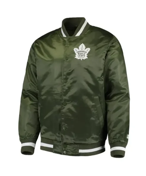 Trycia Dare Toronto Maple Leafs Green Varsity Jacket