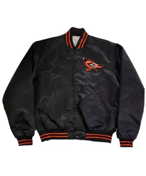 Vintage Baltimore Orioles Satin Black Jacket