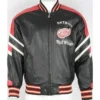 Vintage Detroit Red Wings Leather Bomber Jacket
