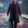 Virdee 2025 Harry Virdee Trench Purple Coat