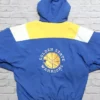 Warriors Team Vintage Bomber Hooded Jacket Back