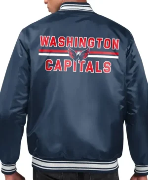 Washington Capitals Navy Blue Varsity Jacket