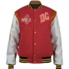 Washington Commanders Pink Cropped DC Varsity Jacket
