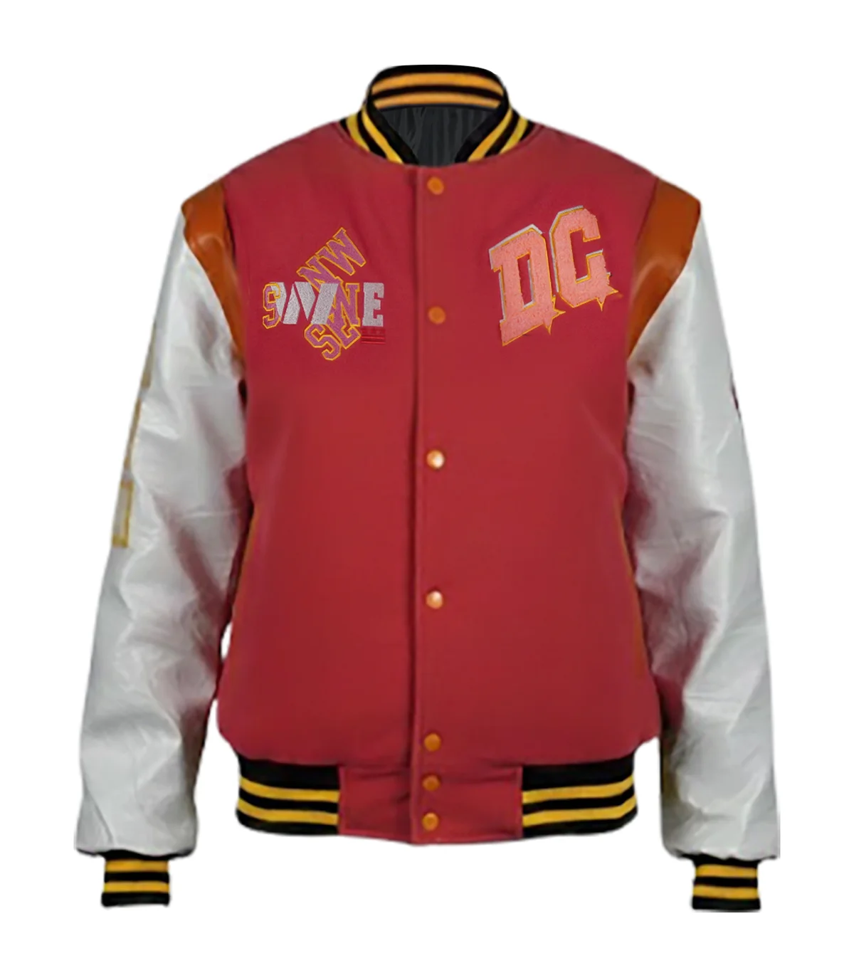 Washington Commanders Pink Cropped DC Varsity Jacket