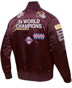 Washington Commanders Satin Championship Jacket