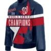 Washington Nationals Champions Nationals Leather Jacket