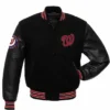 Washington Nationals Wool Black Varsity Jacket