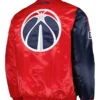 Washington Wizards Red And Blue Satin Jacket Back