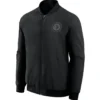 Winnipeg Jets Black Full-Zip-Up Bomber Jacket