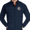 Winnipeg Jets Blue Puffer Zip-Up Jacket