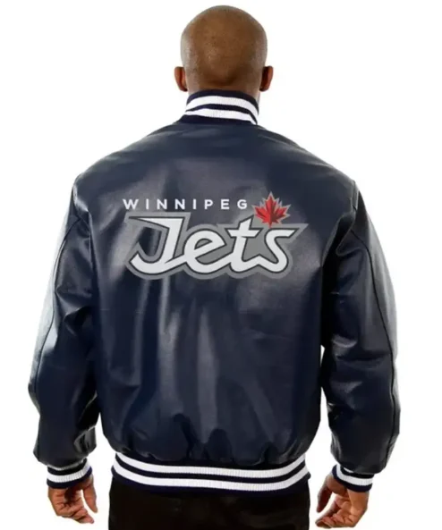 Winnipeg Jets Bomber Leather Jacket