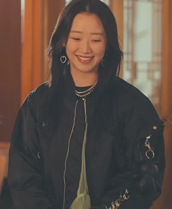 XO Kitty S02 Yuri Black Bomber Jacket