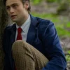 Young Werther Douglas Booth Blue Blazer Coat