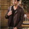2 Broke Girls Julien Marlon Samani Leather Jacket