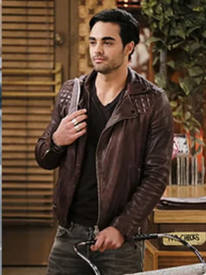 2 Broke Girls Julien Marlon Samani Leather Jacket