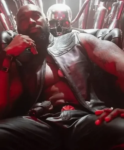 A Working Man 2025 Chidi Ajufo Black Leather Vest