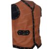 The Warriors James Remar Leather Vest - Brown