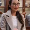 American Born Chinese 2023 Michelle Yeoh Grey Coat
