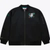 Anaheim Ducks Black Zip Bomber Jacket
