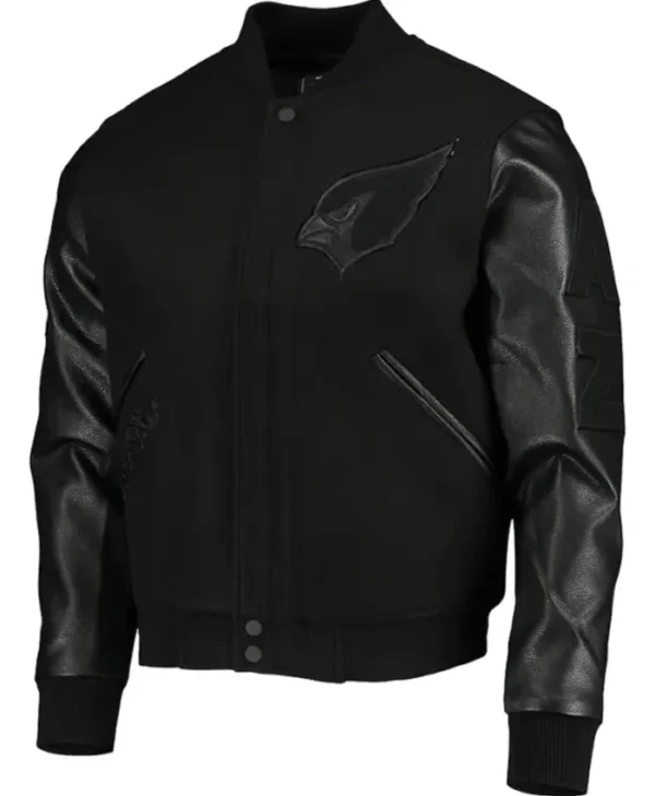 Arizona Cardinals Black Letterman Jacket