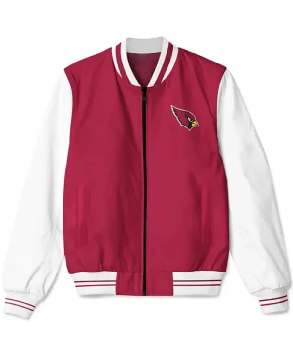 Arizona Cardinals Red Baseball Bomber Jacket