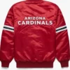 Arizona Cardinals Red Vintage Bomber Jacket