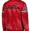 Arizona Cardinals Starter Red Full Snap Satin Jacket