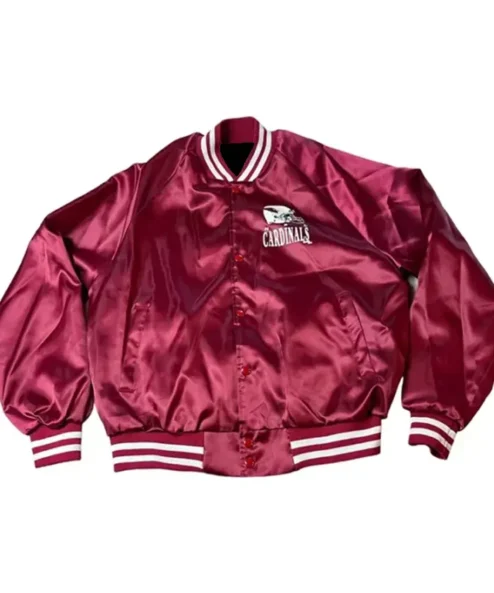 Arizona Cardinals Vintage Burgundy Satin Jacket
