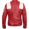 My Fault London 2025 red leather jacket inspired by Asha Banks with zip closure