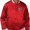 Atlanta Falcons Locker Starter Room Red Satin Jacket