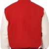 Atlanta Falcons Wool White and Red Letterman Jacket