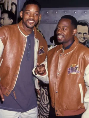Bad Boys Will Smith Vintage Varsity Leather Jacket