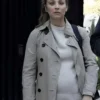 Based On A True Story 2023 Kaley Cuoco Grey Peacoat