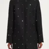 Beyond The Gates Colby Muhammad Black Studded Coat Back
