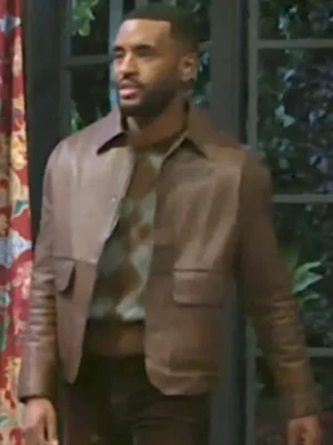Beyond the Gates Andre Richardson Brown Leather Jacket