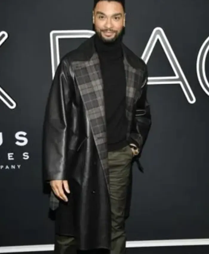Black Bag Rege Jean Page Leather Black Coat