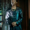 Black Mafia S03 Family Ren King Black Leather Coat