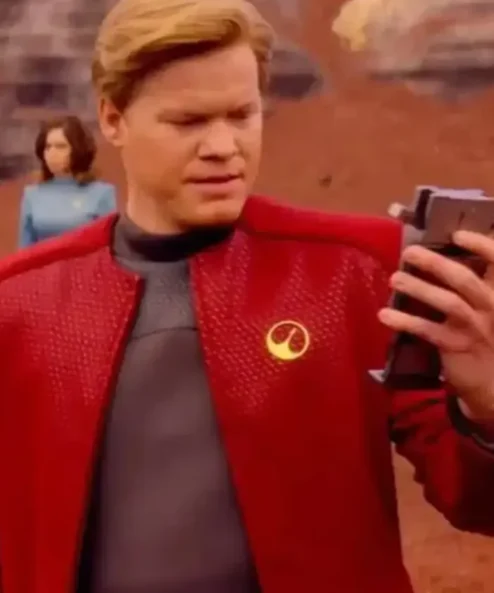 Black Mirror Robert Daly Red Cotton Jacket