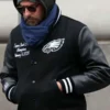 Bradley Cooper Eagles Black Varsity Jacket For Sale