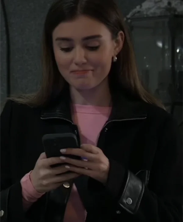 Braedyn Bruner General Hospital Black Cropped Jacket
