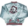 Buffalo Sabres Goathead Silver Satin Jacket Back