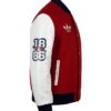 Arsenal Noble Maroon And White Varsity Jacket For Sale Now