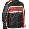 Buy Men's Team Atlanta Falcons Leather Biker Jacket