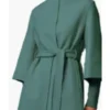 Buy Sakina Jaffrey TV Series Ghosts US Season 04 Champa Green Wool Coat