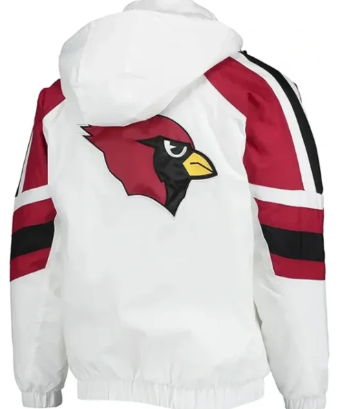 Cardinal Arizona Starter Pullover White Hooded Jacket
