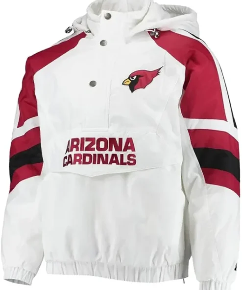 Cardinal Arizona Starter White Pullover Hooded Jacket
