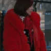Carrie Preston Elsbeth S02 Red Parka Coat