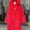 Carrie Preston Elsbeth S02 Red Parka Coat For Sale
