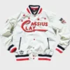 Cassius Clay White Varsity Jacket
