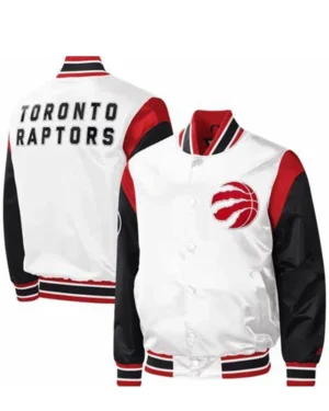 Chelsea Toronto Raptors Full-Snap Satin Jacket